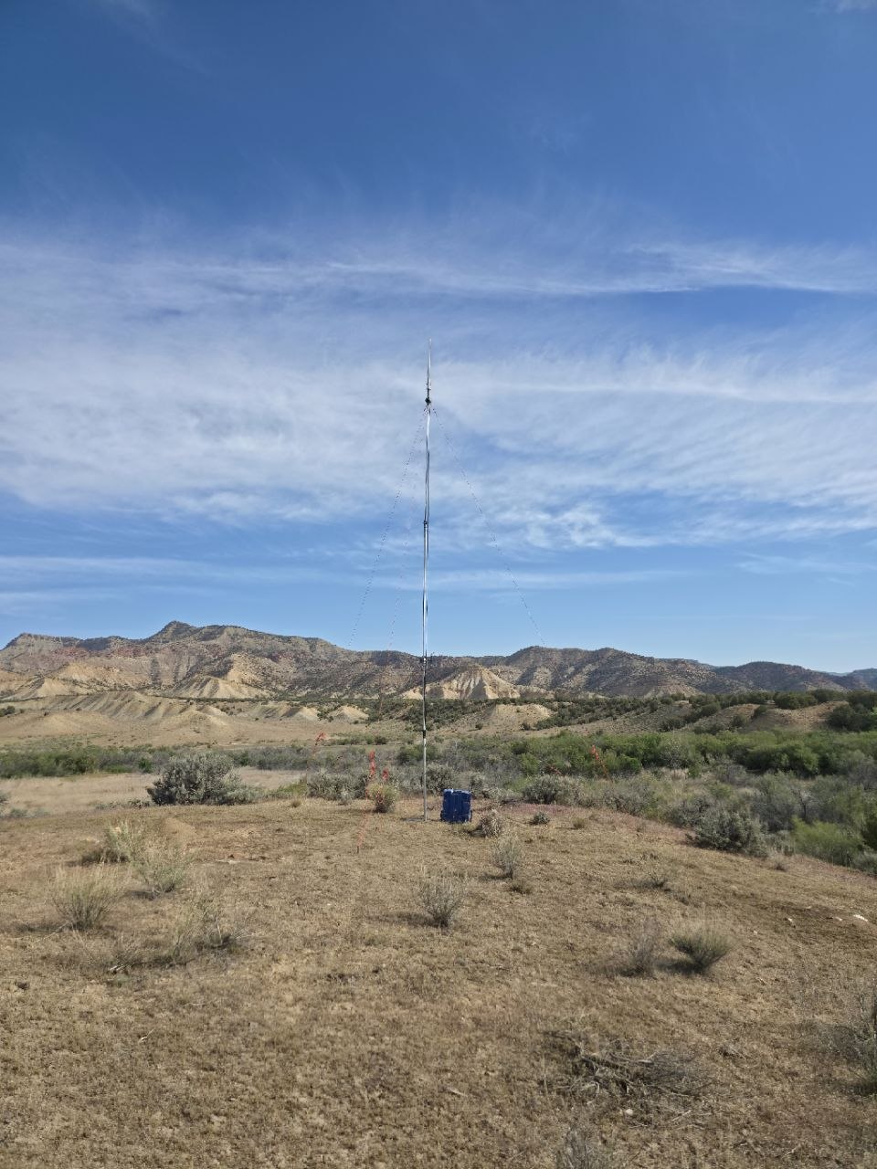 Remote repeater deployment site setup for the Trans Rockies Desert Gravel Race 2026